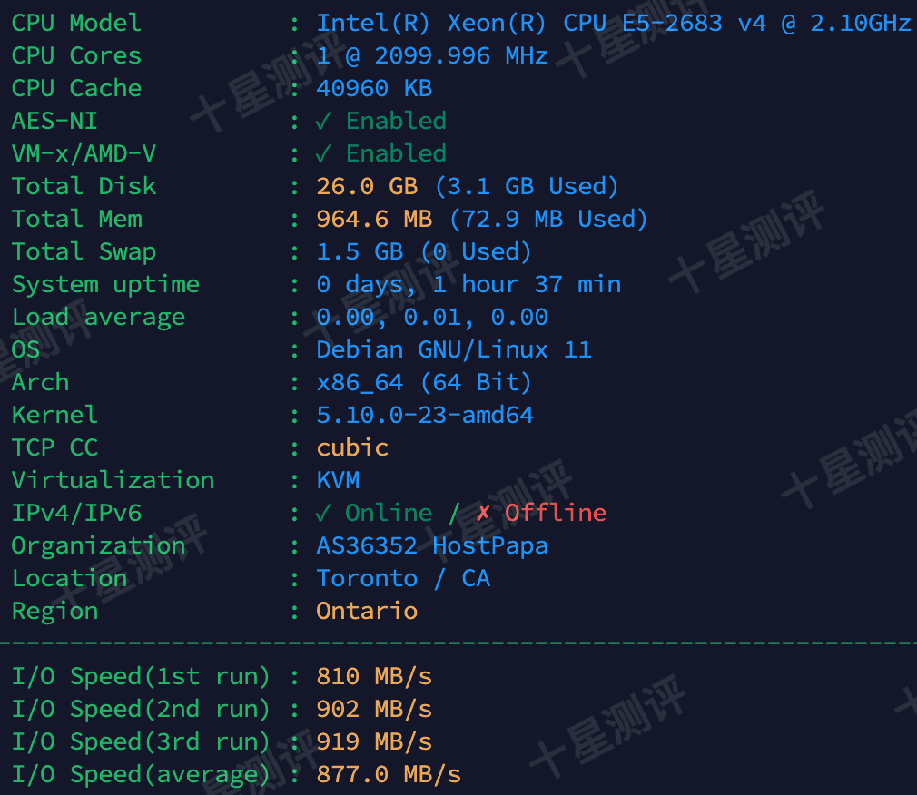 ColoCrossing加拿大多伦多VPS测评|延迟、速度、路由、流媒体解锁能力等全面分析 2 2025050710425942591059