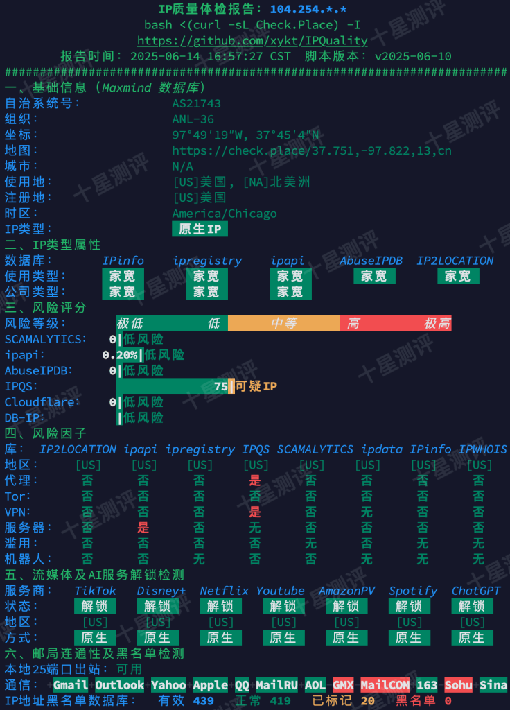 丽萨主机|美国西雅图Atlas Networks真实宽带家庭住宅VDS测评 15 2025061418471347131813