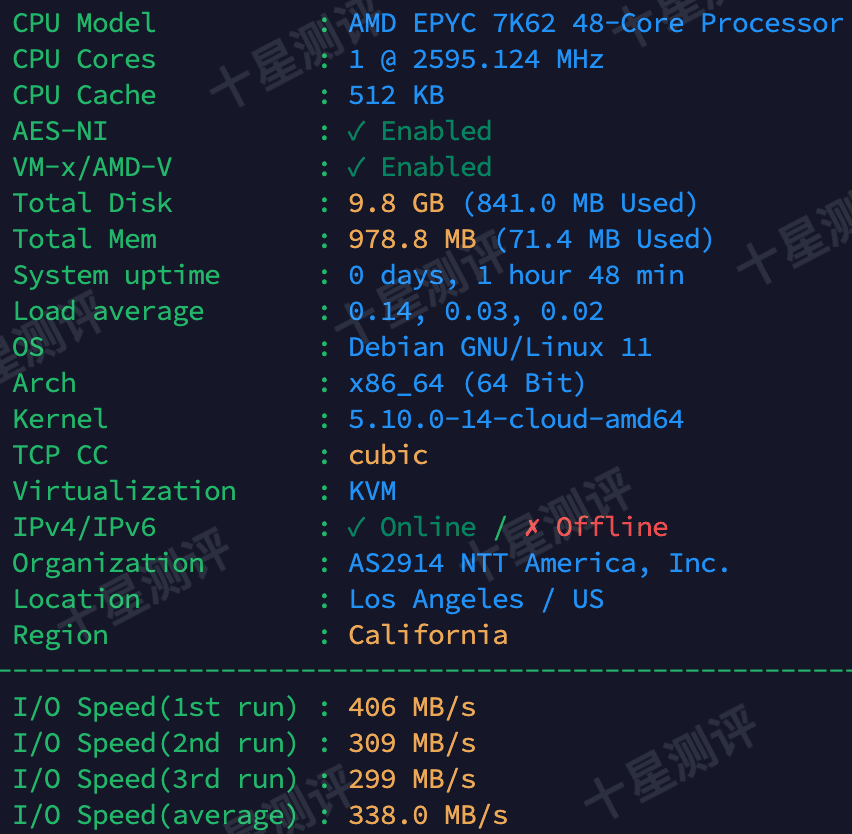 荫云|美国洛杉矶(NTT)原生家宽双 ISP VPS 测评:性能强劲/解锁漂亮 2 2025110513080808081308