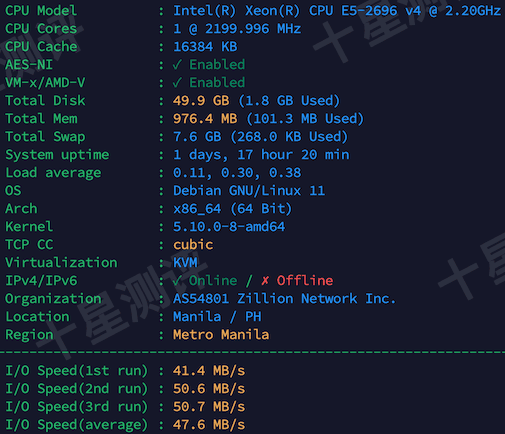 LightLayer|菲律宾VPS MNL-VG03-A测评:国际Global线路,延迟/速度/路由/流媒体/性能全实测 2 2025120415485948591559